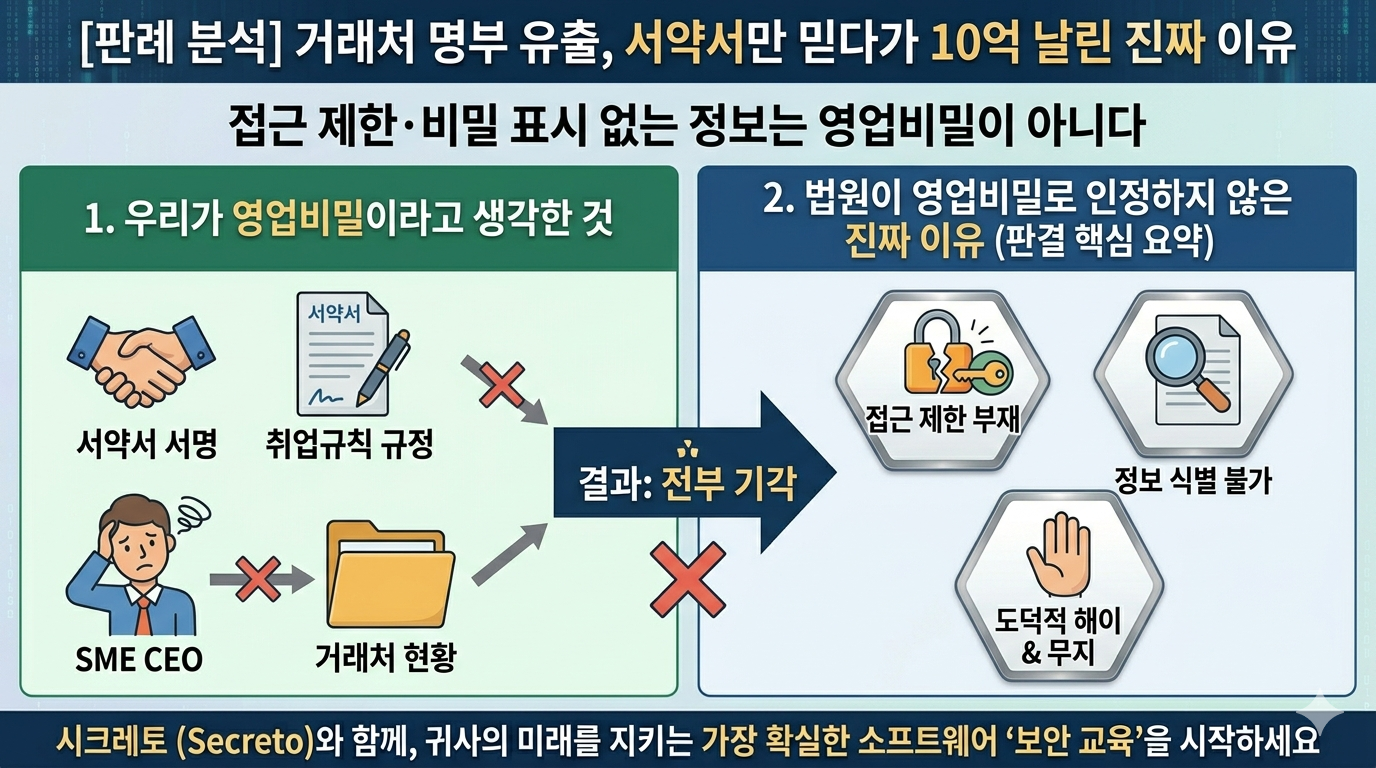 [판례 분석] 10억 소송의 허망한 결말…비밀표시가 중요한 이유